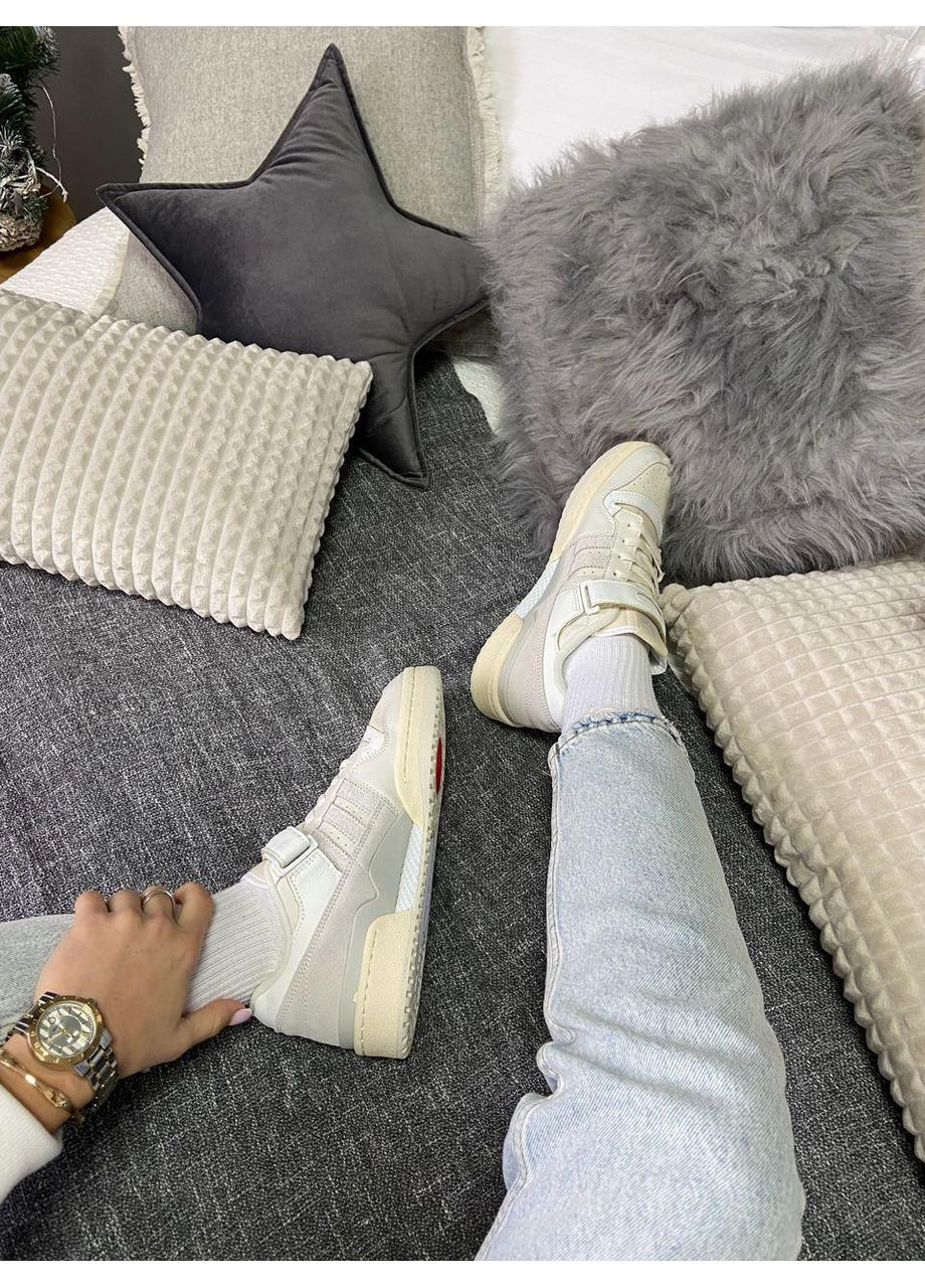 Сірі Осінні кросівки чоловічі adidas forum low orbit grey адідас форум No Brand