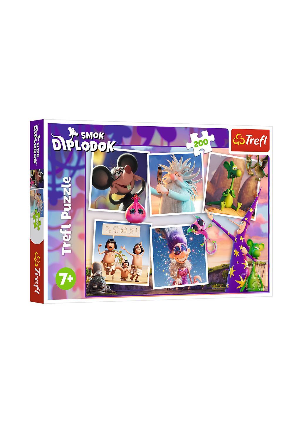 Пазлы "Приключения дракона. Диплодочек и волшебные миры" 200 элементов, 13322, в коробке (5900511133226) Trefl (349444697)