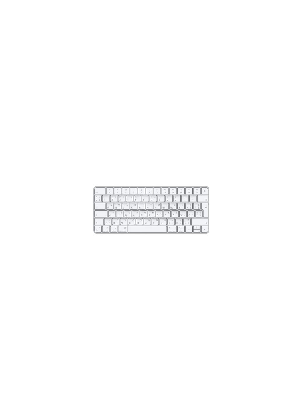 Клавиатура Magic Keyboard 2021 Bluetooth RU (MK2A3UA/A) Apple magic keyboard 2021 bluetooth ua (276707513)