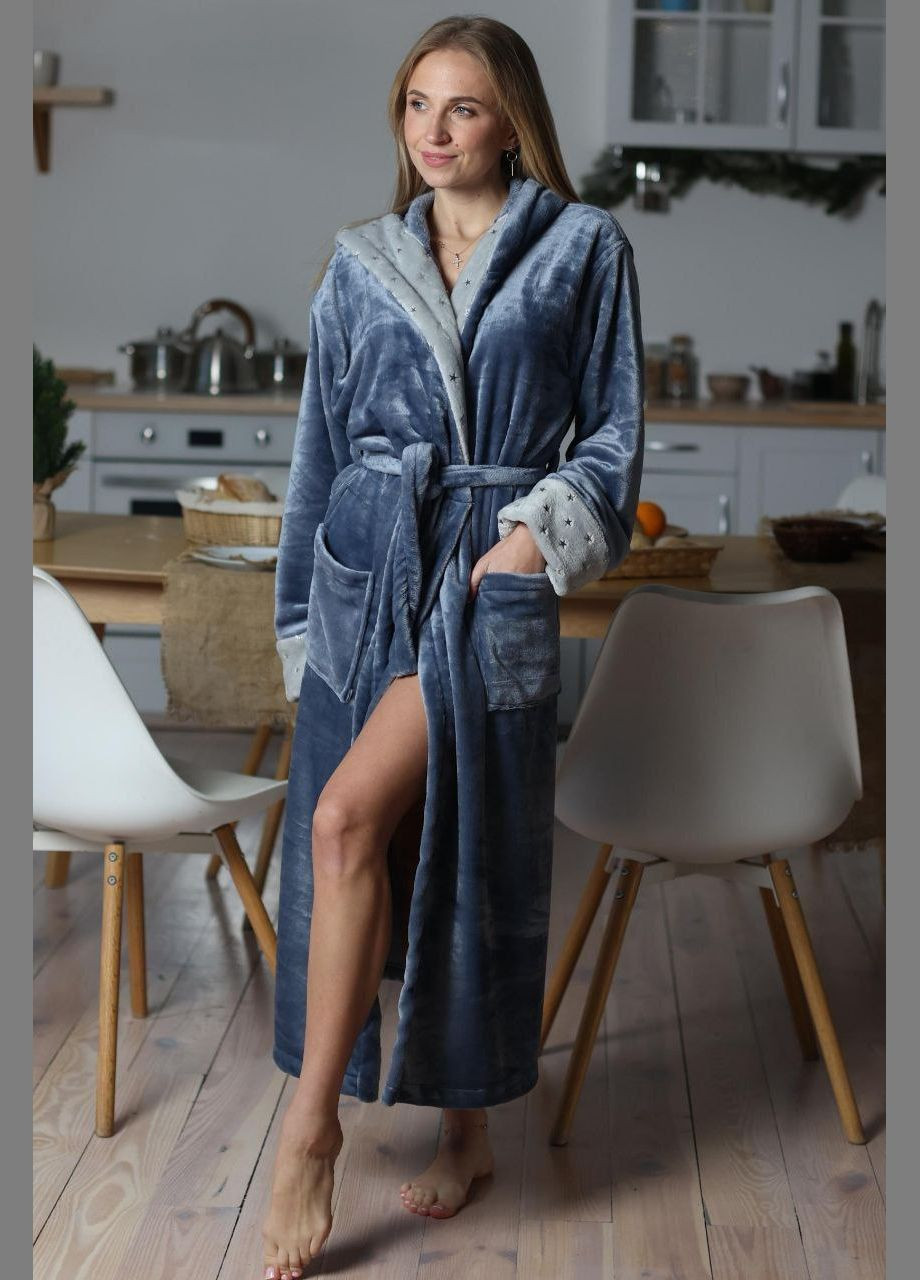 Халат с капюшоном Мягкий уютный Шарпей No Brand (315429372)