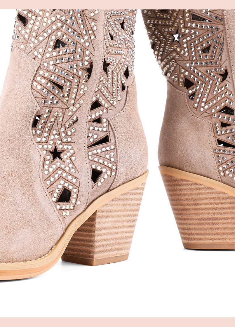 Жіночі Чоботи V240122 Бежевий Замша Alma en Pena (292398341)