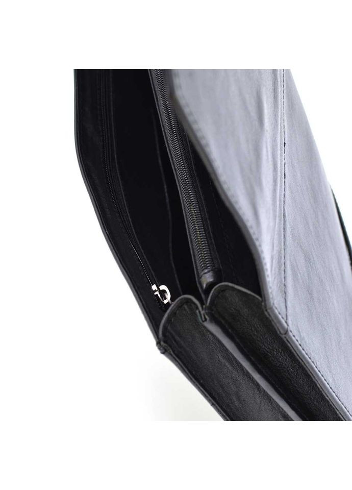 Шкіряна папка А4 на три відділення з петлею для руки GA-7101-4lx чорна TARWA (300171379)