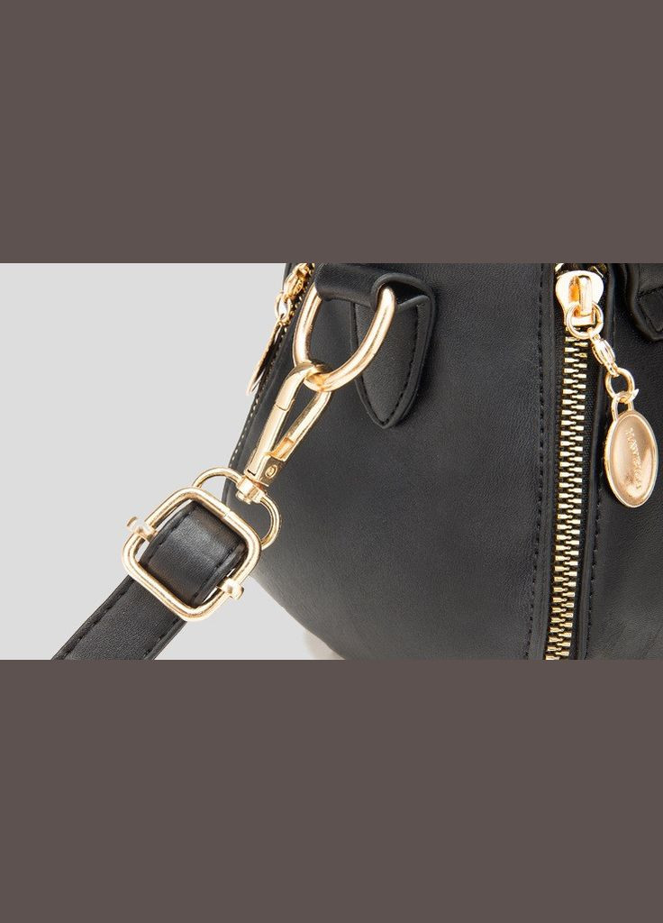 Жіноча міні сумочка з вишивкою квітковий принт екокожа чорна (sku_1075) No Brand (330576005)