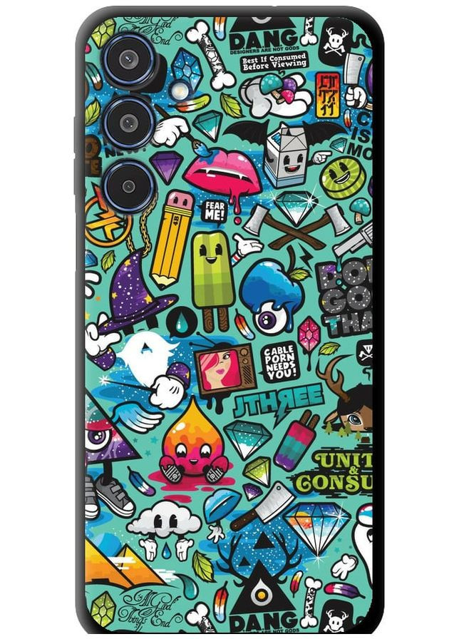 TPU чехол 'Стикер бомбинг 1' для Endorphone Samsung Galaxy M35 5G (327098530)