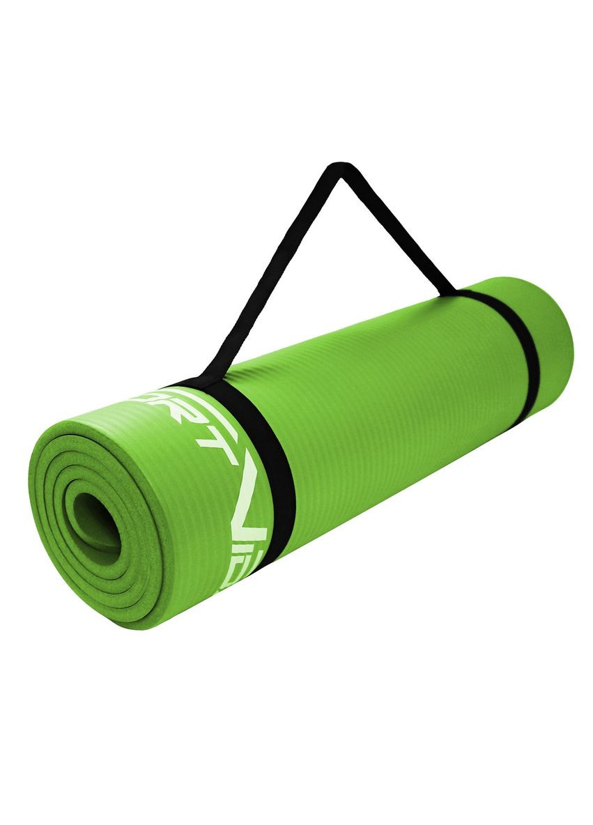 Килимок (мат) спортивний NBR 180 x 60 x 1 см для йоги та фітнесу SVHK0248 Green SportVida sv-hk0248 (275095908)