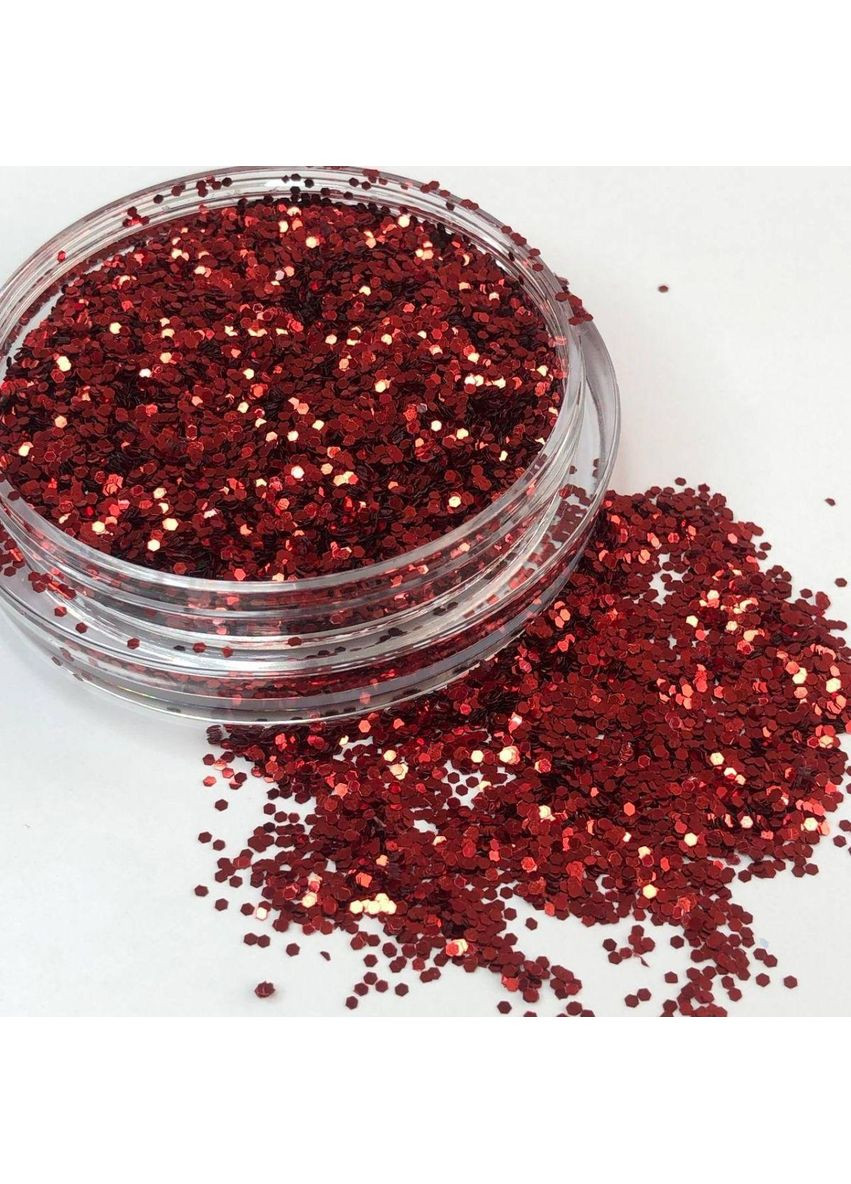 Глиттер 1 кг, мелкая декоративная чешуя #614 - красный Plus-plus (352743751)