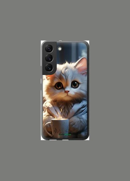 Чехол на Samsung Galaxy S22 Белый кот "5646u-2494-2448" Endorphone (348074993)