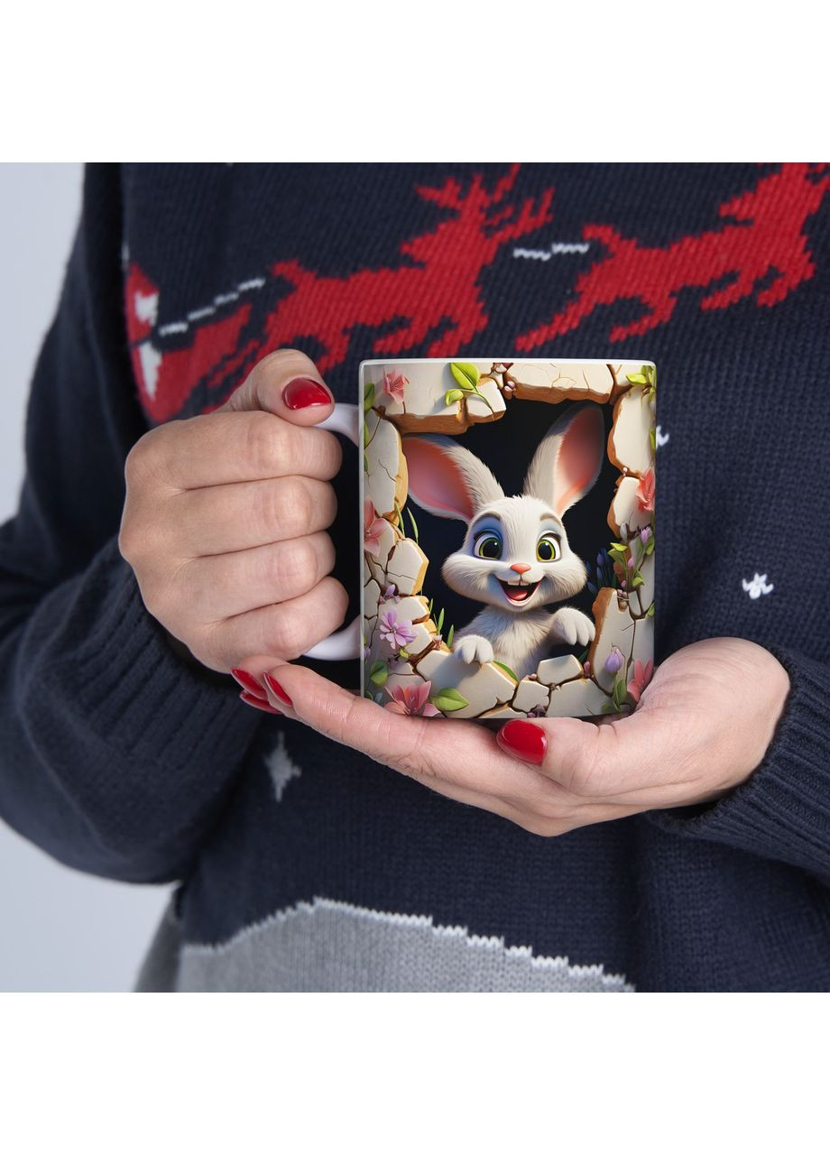 Керамічна чашка з дизайном "Кролик" No Brand (368671454)