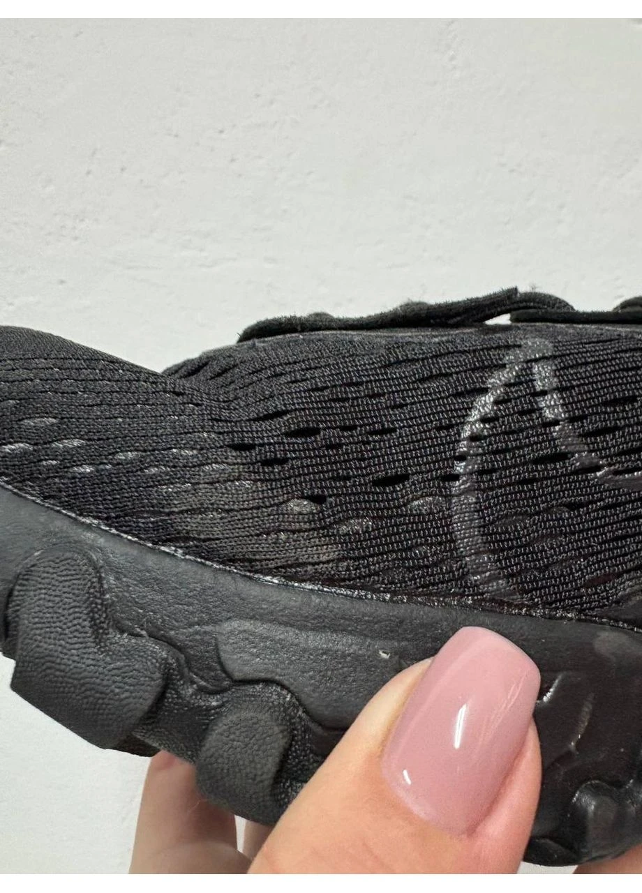 Черные летние кроссовки nike react vision black найк реакт No Brand