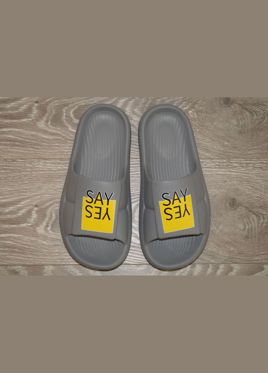 Серые повседневные, пляжные шлепанцы детские / подростковые Gipanis