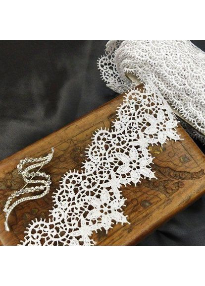 (1 метр) Кружево макраме 7 см цвет - белый (04М-L0171-1) Plus-plus (352749748)