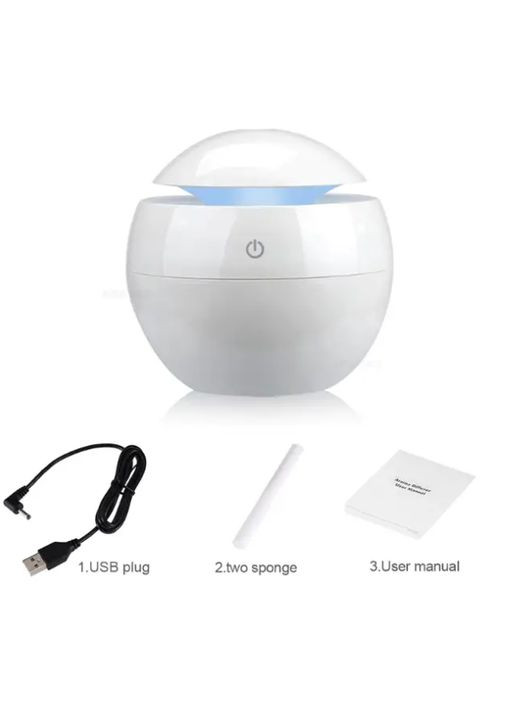 Увлажнитель воздуха с подсветкой, комнатный. Белый No Brand (316645974)