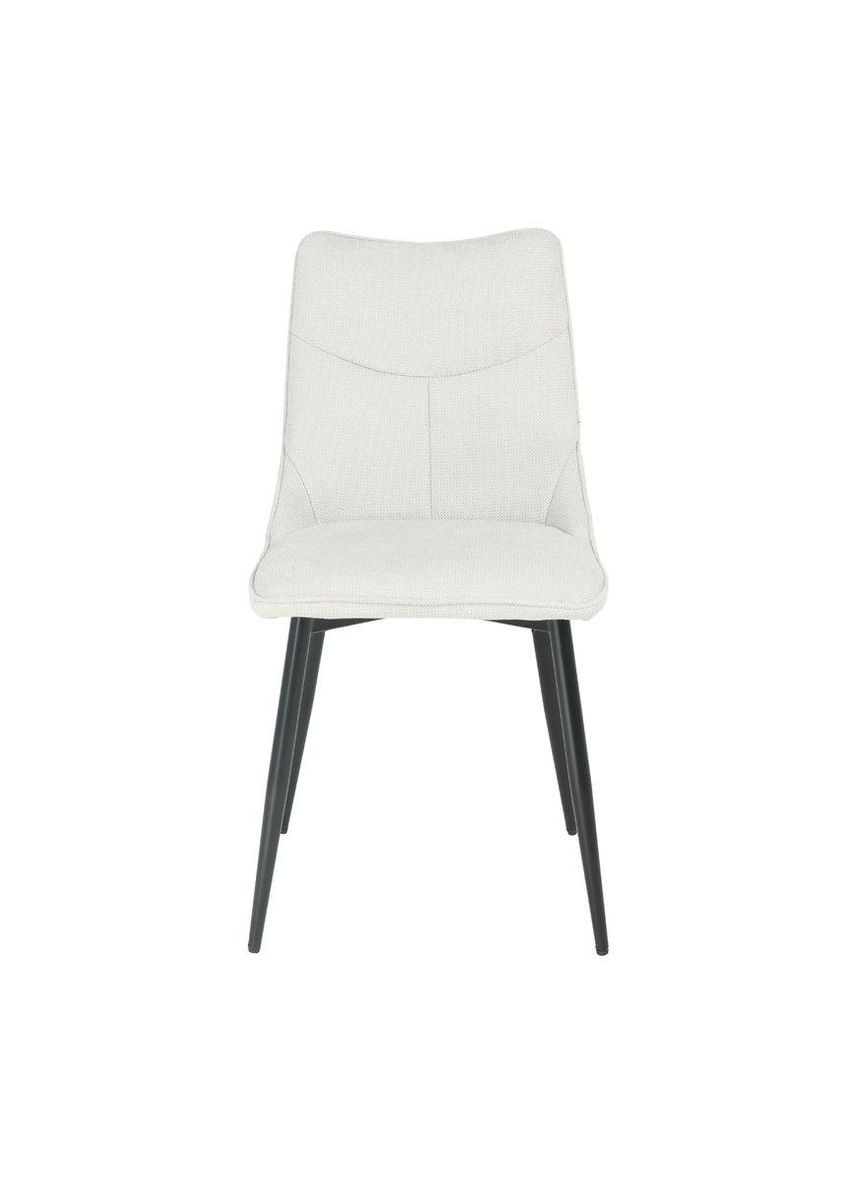 Стілець JUSTIN чорний каркас/світло-сірий тк. Intarsio (365461527)