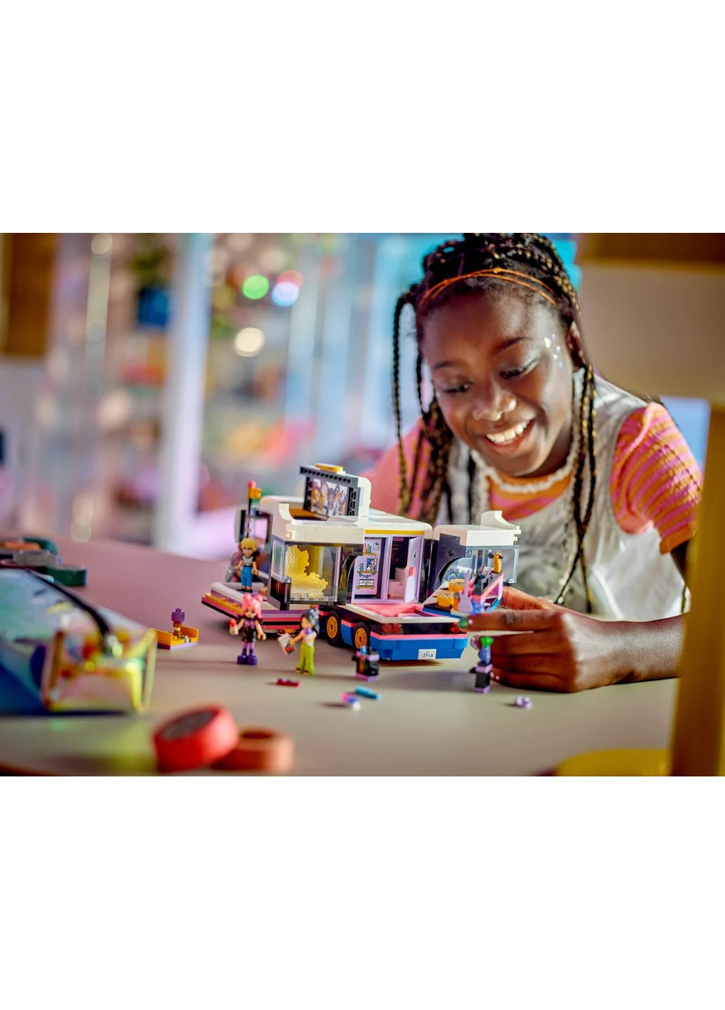 Конструктор Лего Френдс Музичний автобус попзірки Friends Pop Star Music Tour Bus 42619 Lego (372125299)