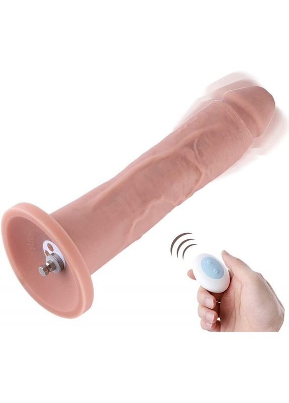 Фалоімітатор 10.2″ з вібрацією для сексмашин Silicone Dildo with Vibe, знімний конектор KlicLok (SO6211) Hismith (291439881)