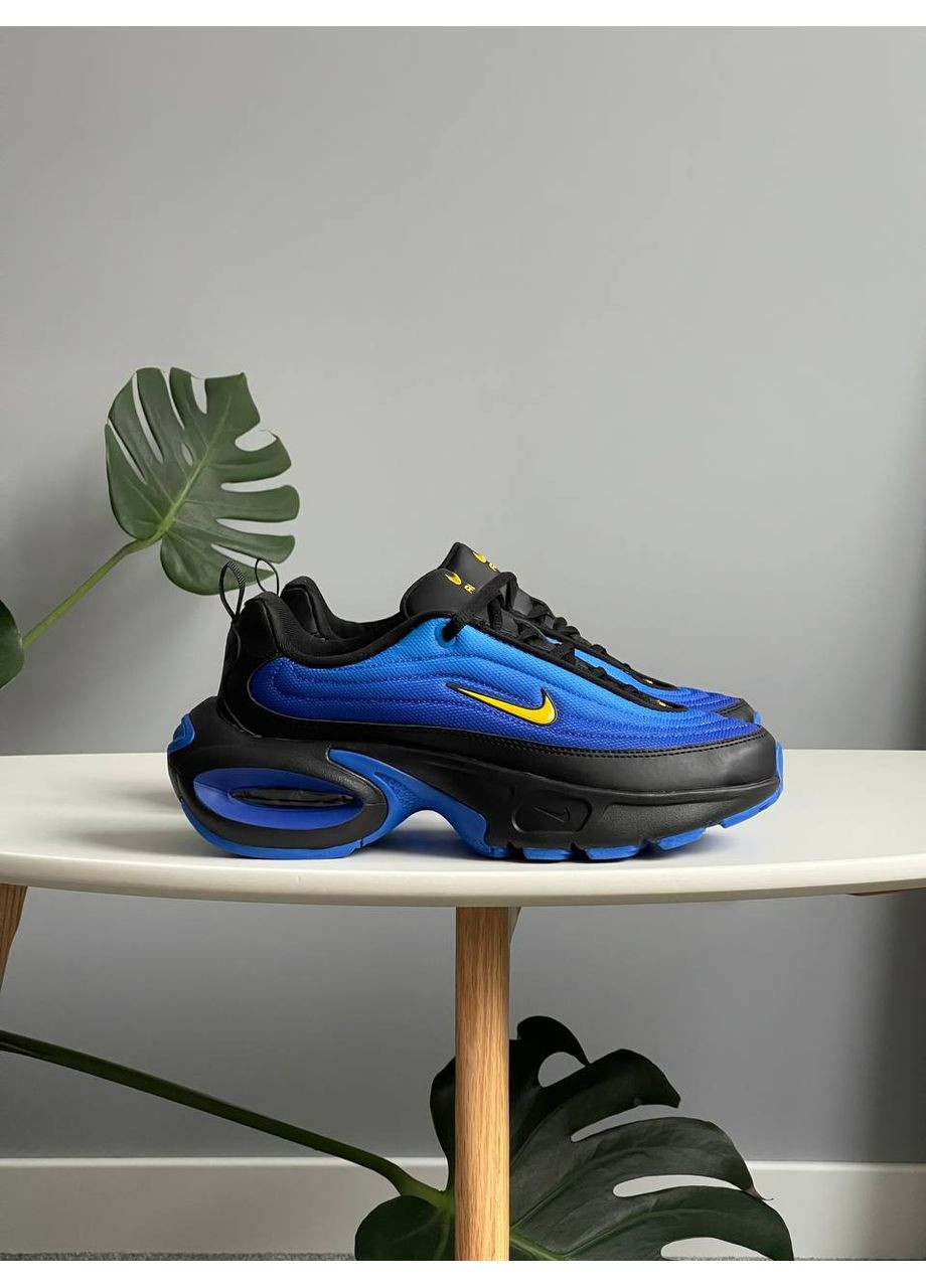Синій Осінні кросівки чоловічі і жіночі nike air max portal blue black | найк аір макс портал сині чорні No Brand