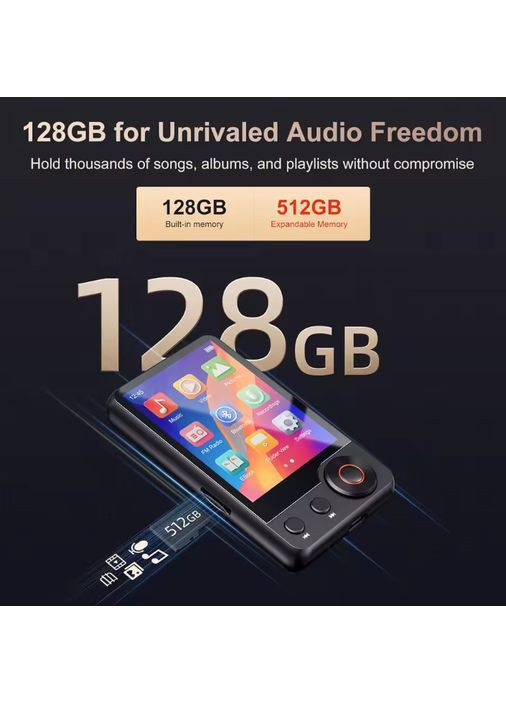 MP3 плеер с Bluetooth Mechen D53 HiFi Lossless Audio 128ГБ No Brand (364963065)