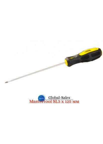 Викрутка шліцьова SL3 x 125 мм (48-5312) Mastertool (349820211)