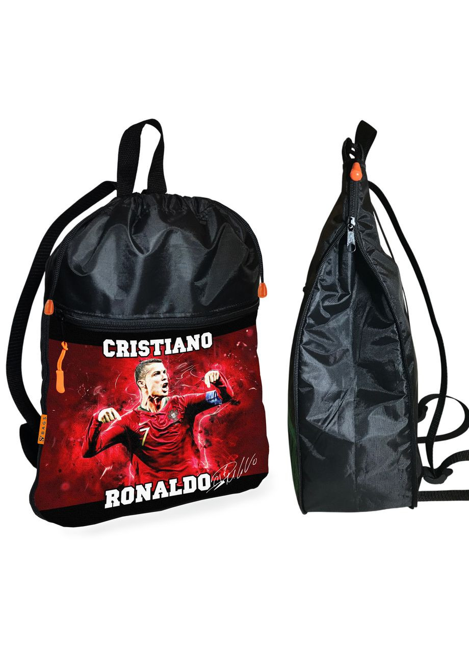 Рюкзак-мешок для обуви,спортивной формы Криштиану Роналду детская сумка для сменки с расширителем (1559) No Brand (324834026)
