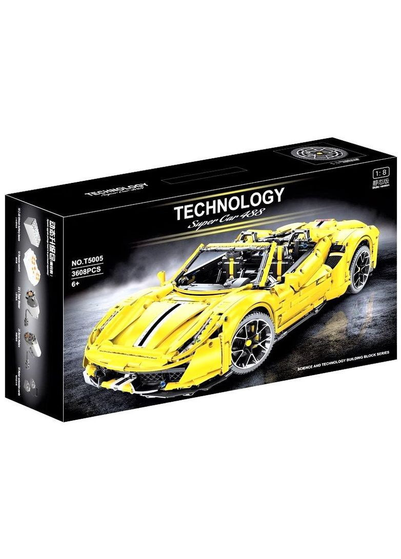 Машинка Technic GTE 488 Супер гоночний автомобіль T5005К T5005А 3608 Huada Toys (329895917)