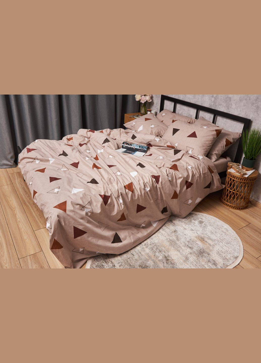 Комплект постельного белья Бязь Gold Люкс «» евро 200х220 наволочки 4х50х70 (MS-820005543) Moon&Star Delta (296910156)