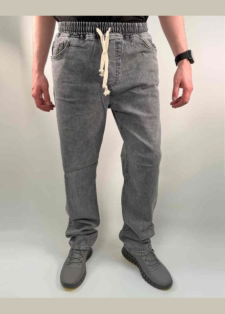 Серые демисезонные джинсы jeans 09-032-1 серые Hendricks