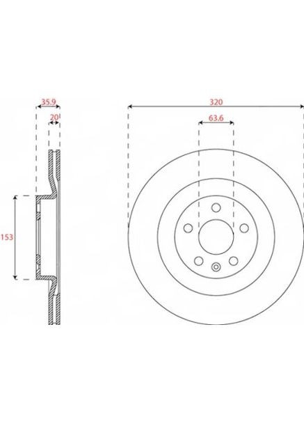 Диск гальмівний DDF2732C-ua Ferodo (368532778)