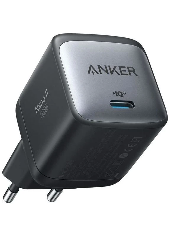 Сетевое зарядное устройство для PowerPort 713 Nano II 45W USB-C GaN (Black) (6812336) Anker (316631471)