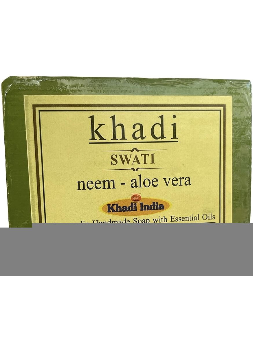 Мыло ручной работы "Алоэ Вера и Нем" Aloe Vera And Neem Handmade Soap 125g (1363699-31103885) Khadi Swati (368744738)