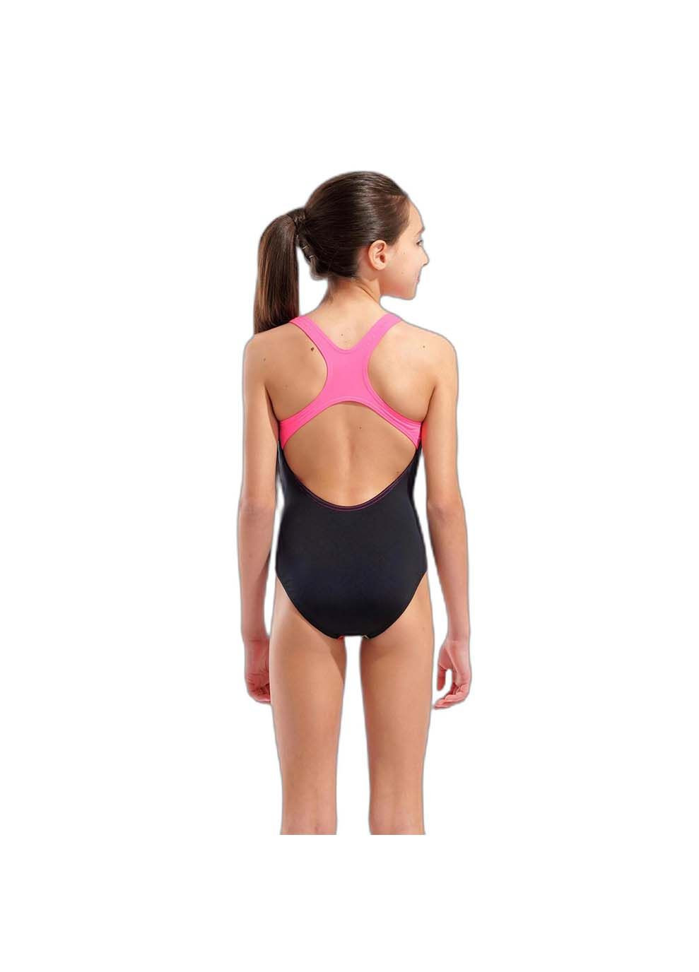 Комбинированный демисезонный купальник закрытый для девочек spray paint swimsuit swim pro разноцветный Arena