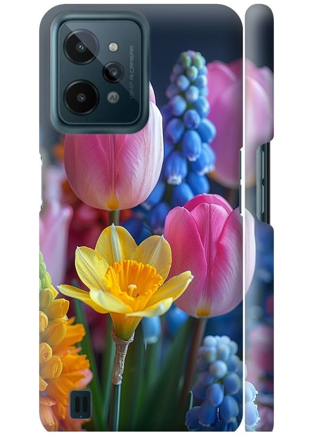 3D пластиковый матовый чехол 'Весенние цветы' для Endorphone Realme C31 (285787567)