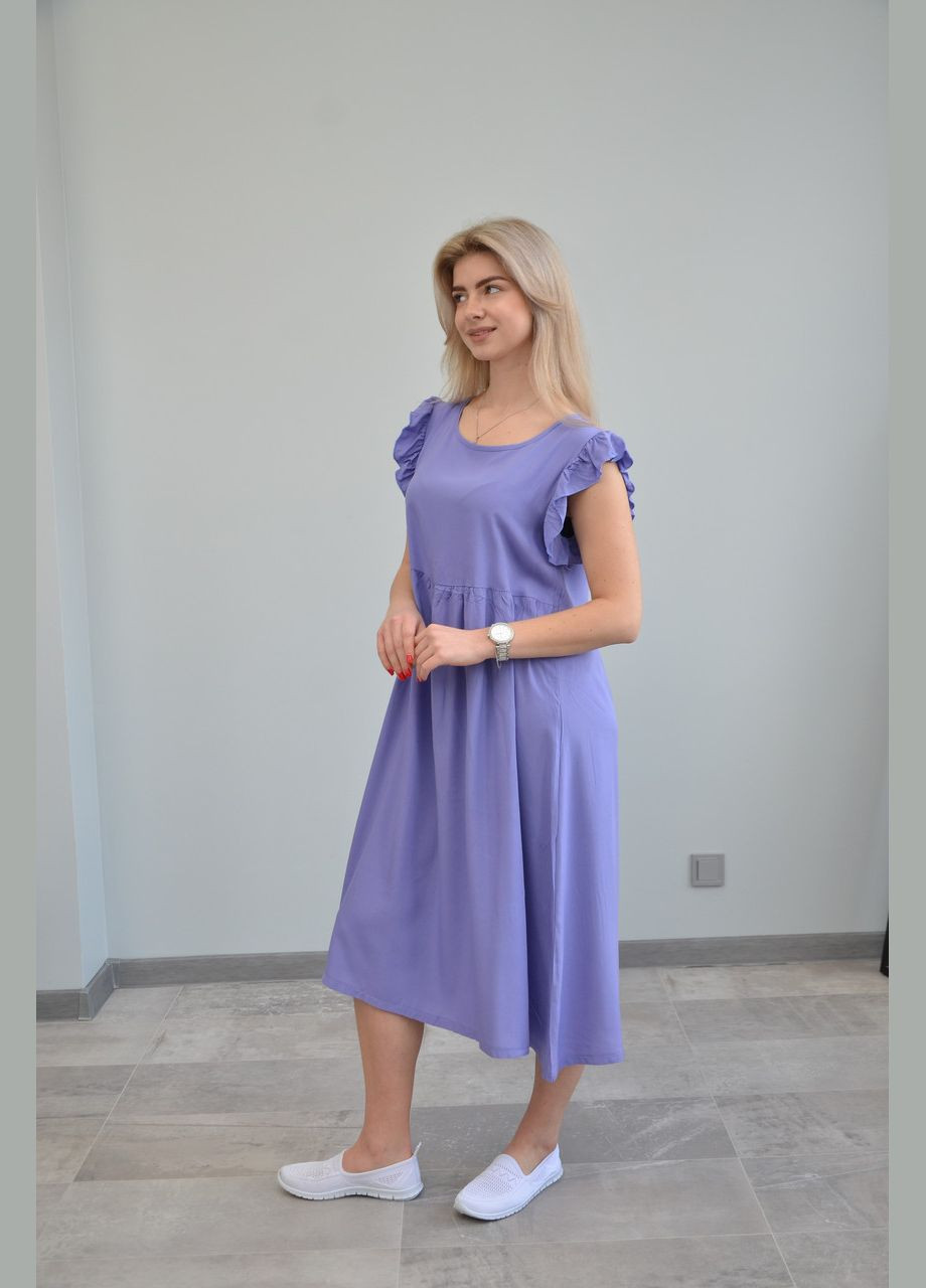 Лиловое женское платье, короткий рукав, разные цвета (размеры:, xl) l, No Brand