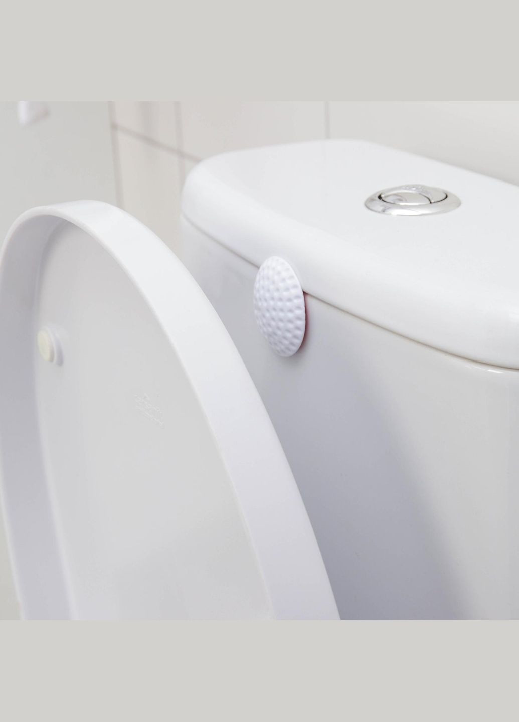 Стопор на двері Обмежувач для ручок дверей, відбійник Відбійник для дверей 5 см. х 0.7 см, 2 шт Білий LELUNO (312000322)