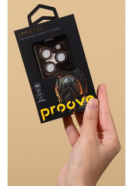 Защитное стекло Achilles iPhone 16 Pro/16 Pro Max (black) Proove (360426543)