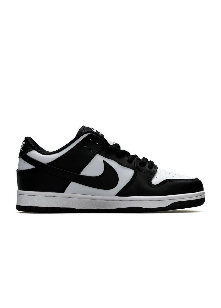 Чорні Осінні кросівки чоловічі nike sb dunk low retro white black v2 найк сб данк No Brand