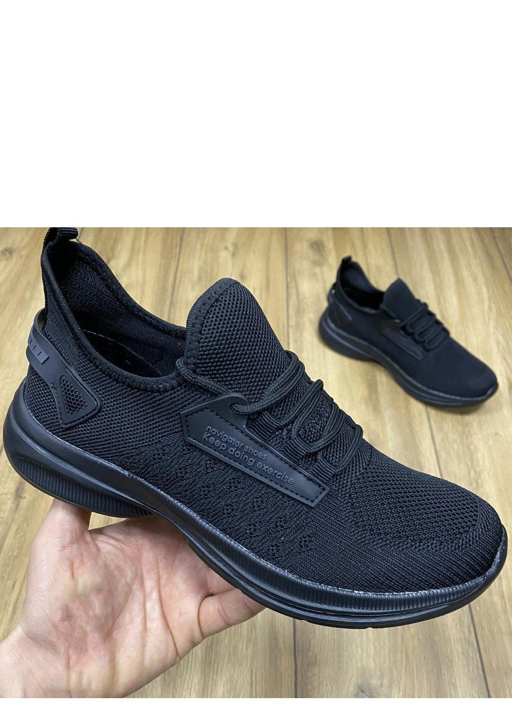 Чорні всесезон текстильні кросівки pap6001-4 Navigator