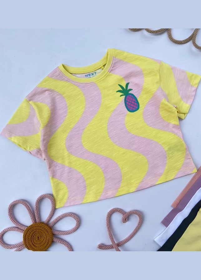 Жовта футболка для дівчинки Now