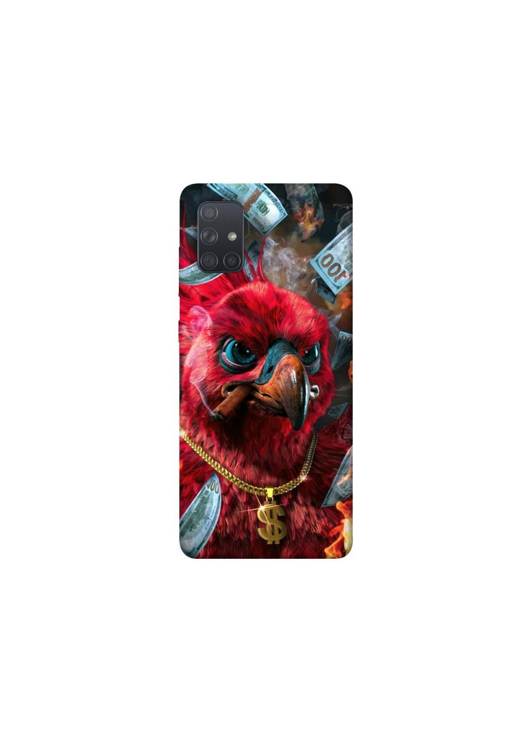 Чехол на Samsung Galaxy A71 Попугай Frontalka (353335572)