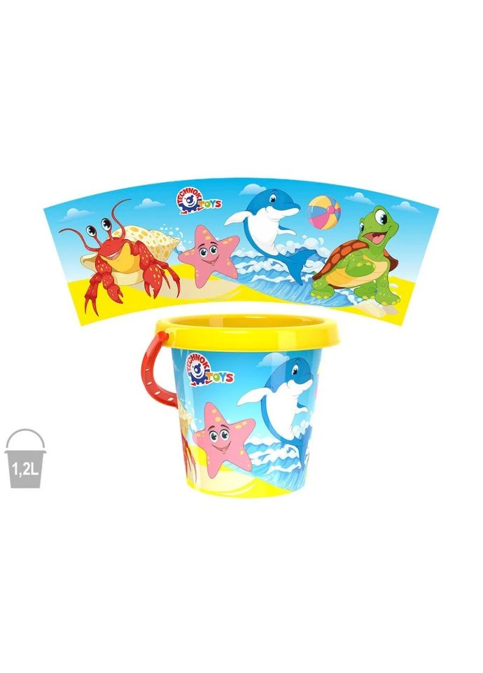 Детское ведерко для песка и воды №3 3145TXK(Yellow) объем ведерка 1,2 л ТехноК (396873626)
