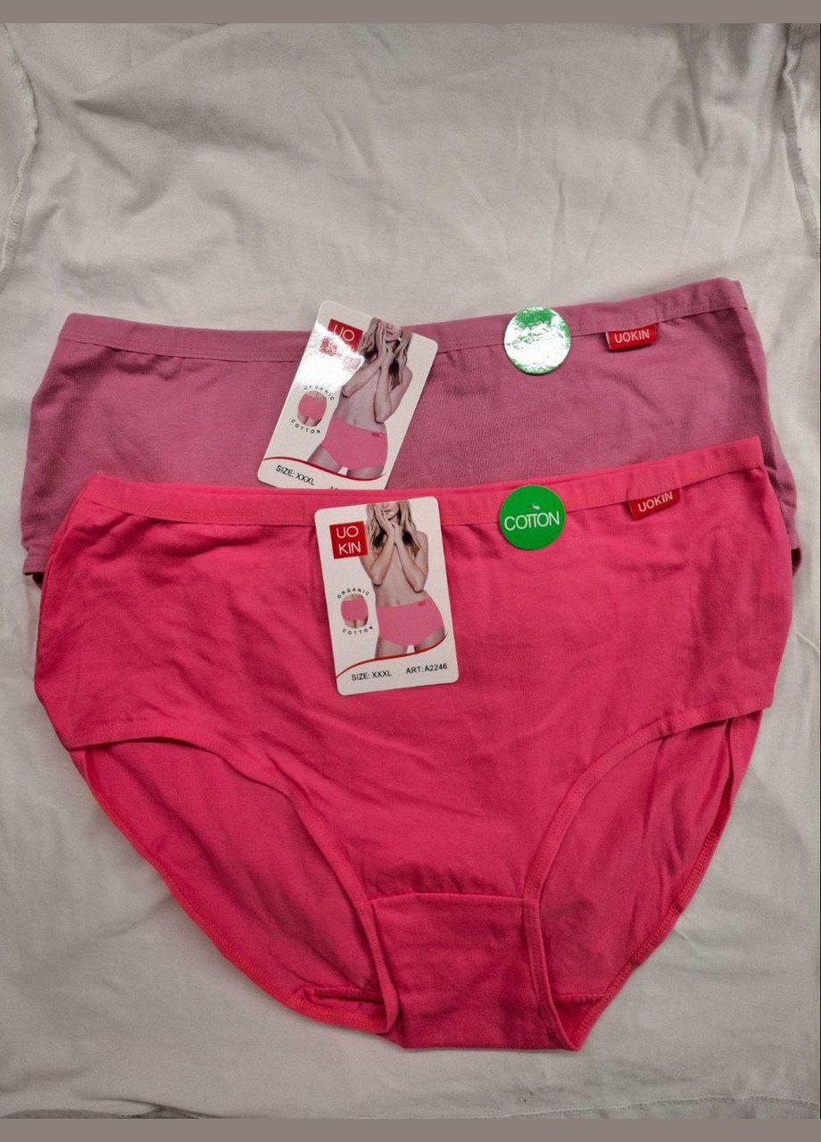 Комплект женских хлопковых трусиков 4 шт UOKIN Сліп (317255654)