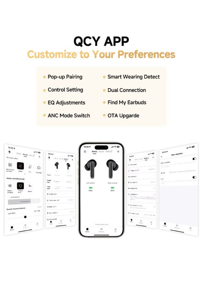 Гарнітура TWS MeloBuds Pro BH24HT08A black QCY (322701424)