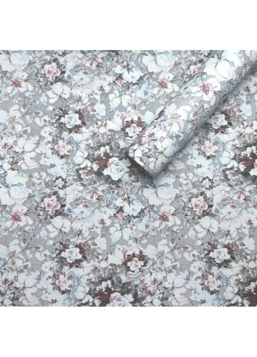 Самоклеящаяся пленка 0,45х10м х 0,07мм Серые розы SW-00001231 Sticker Wall (353968004)