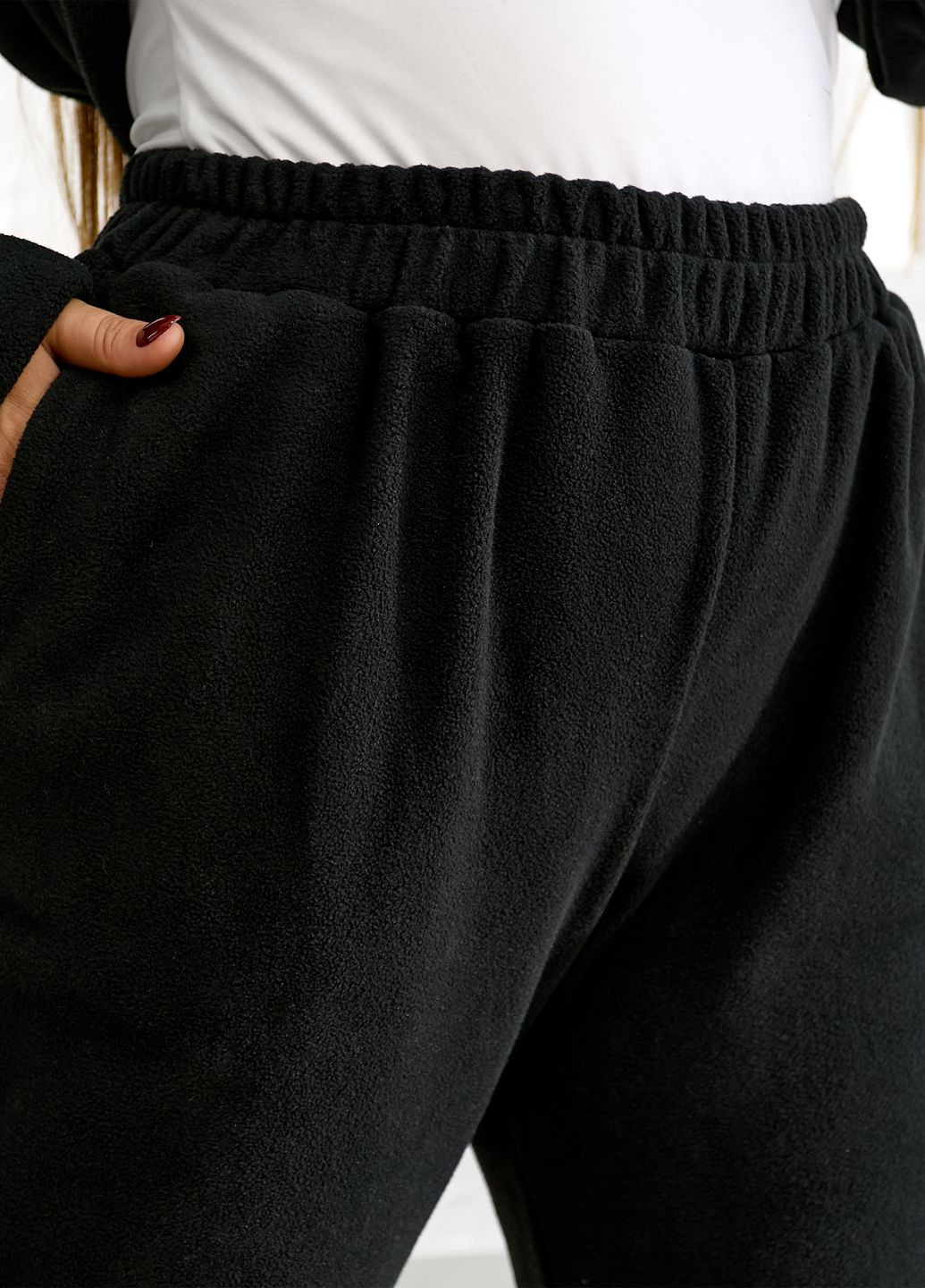 Спортивный костюм женский из флиса Polar зимний оверсайз No Brand (365765642)