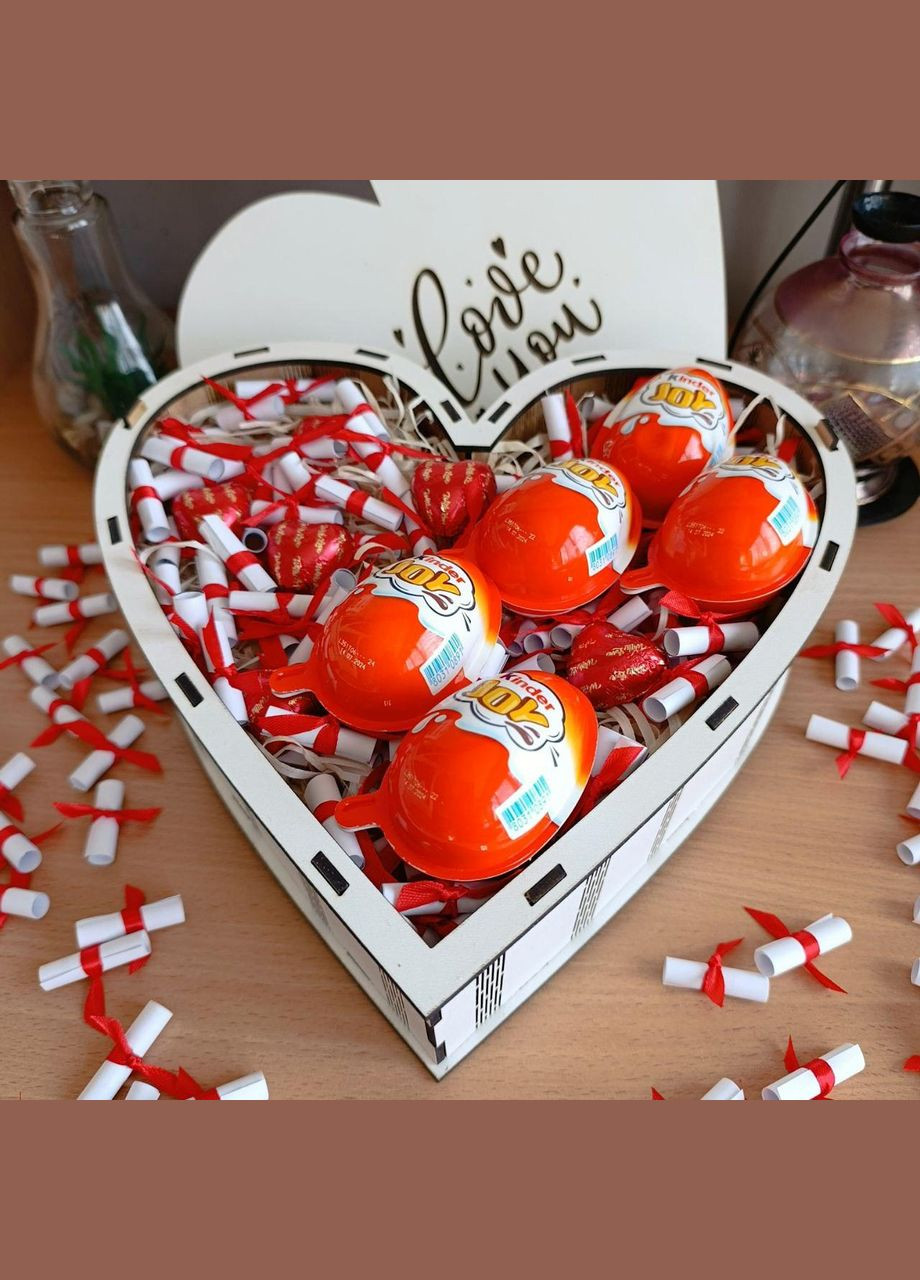 Бокс из сладостей Kinder JOY и101 причины почему я тебя люблю для девушки (ar216) No Brand (323143517)