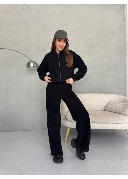 Теплый женский костюм двойка (худые на молнии), тринитка на флисе, размер (арт. 899TB) No Brand (365783940)