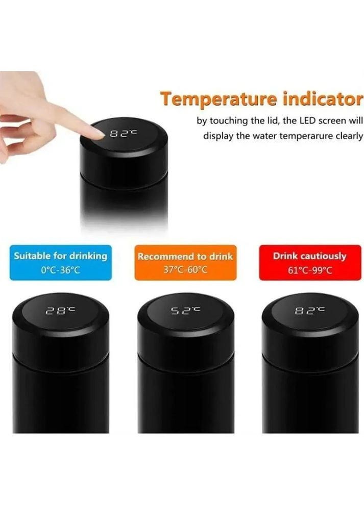 Умный термос с индикатором температуры 500мл, Green Yiwu (305836351)