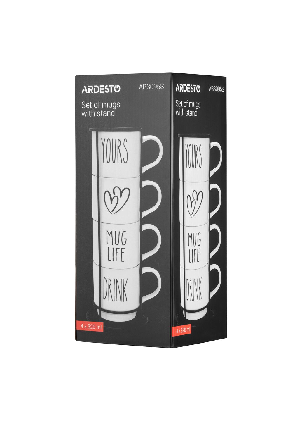 Набор чашек на подставке 4шт. AR3095S Ardesto (370281776)