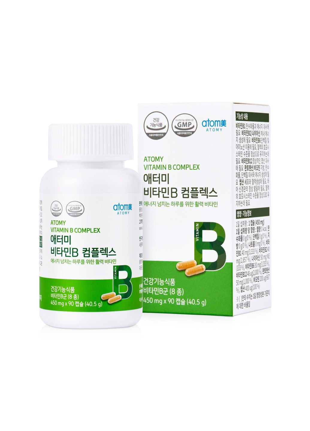 Комплекс вітамінів групи В. Vitamin B Complex. 90 капсул. Корея. Atomy (305827820)