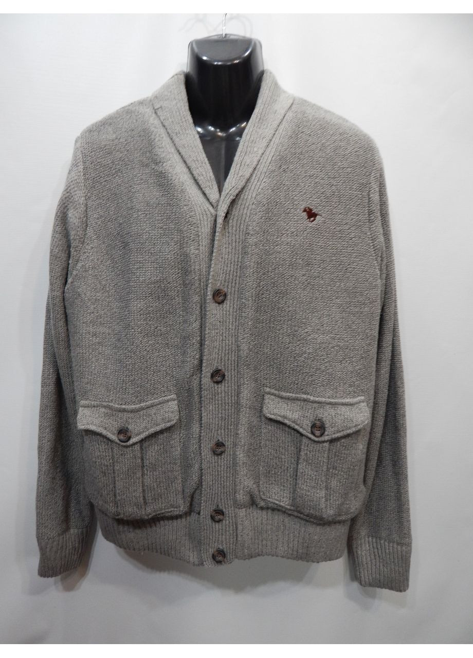 Черный демисезонный свитер-кардиган мужской на подкладке из меха alberto bruni р.54 018sm (только в указанном размере, только 1 шт.) No Brand