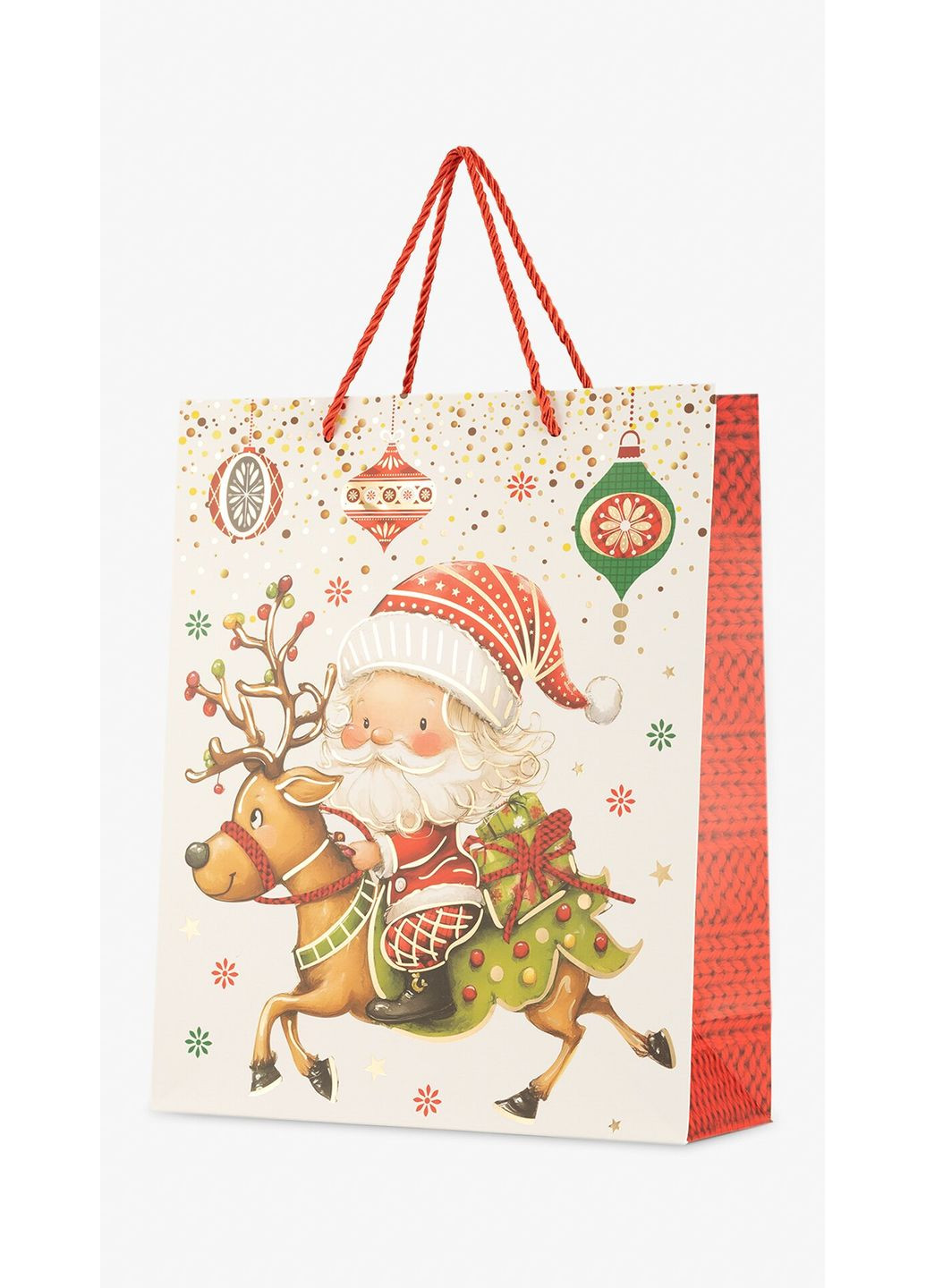 Новогодний подарочный пакет САНТА НА ОЛЕНЕ 074M Разноцветный shop (2000999333705) No Brand (367115171)